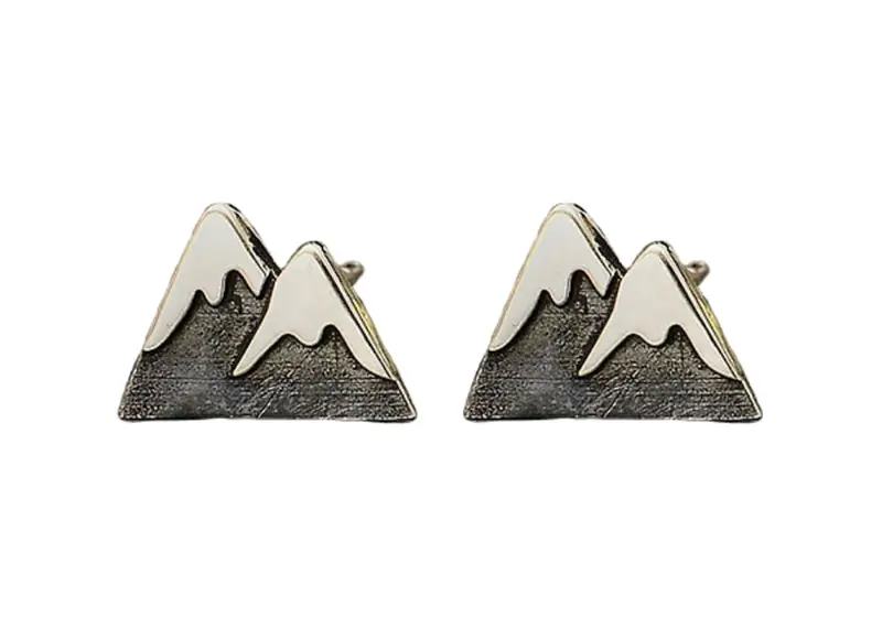 Tiny Charm Post Earrings – Minimalist Sterling Silver Studs 1