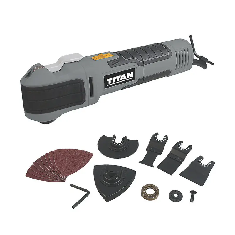 Titan 300W Variable-Speed Multi-Tool – Sliding Switch Control & Ergonomic Soft-Grip Handle 1