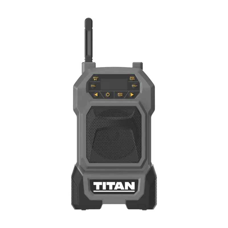 Titan Tti918Rdi Cordless Site Radio – Dab/Fm, 5W Speaker, Lcd Display, Usb Port (Body Only) 1