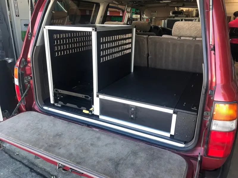 Toyota Land Cruiser 80 Series (1991–1997) Single Drawer Module With Fitted Top – 19.19"W × 8"H × 40"D 1