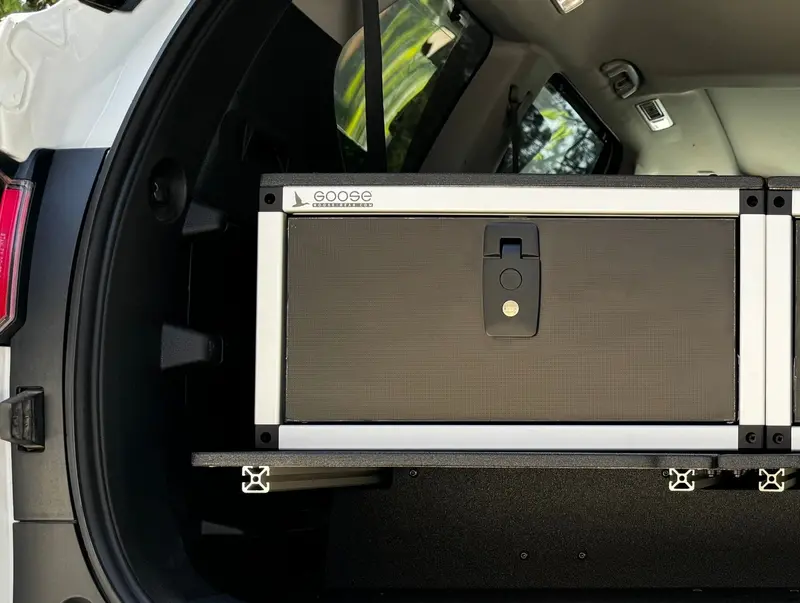 Toyota Sequoia (2023–Present, 3Rd Gen) Single Drawer Module – 19.19"W × 38"D × 10"H With 20" Short Drawer & Rear Storage 1