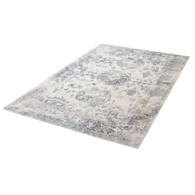 Traditional Blue-And-Cream Medium Runner Rug – Living Room Or Bedroom Carpet (170×120 Cm) 1