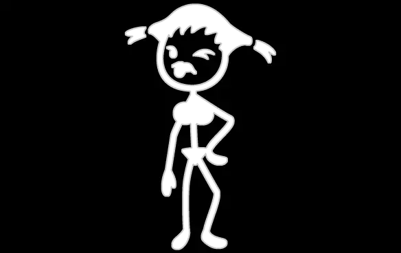 Trailer Trash Girl Vinyl Decal – 2.8" X 5.3" Fun & Edgy Sticker 1