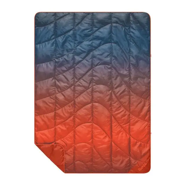 Travel Puffy Blanket – Volcanic Fade Lightweight Insulated Throw 1