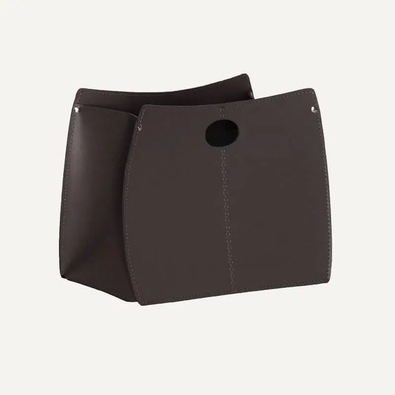 Vanda Artisan-Crafted Leather Magazine Stand For Modern Interiors 1