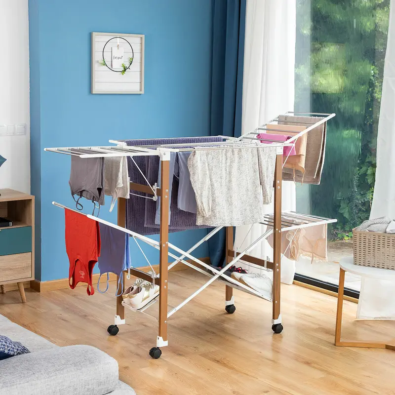 Vertical Rolling Clothes Drying Rack With 38 Hangers – Dreeyl By Innovagoods 1