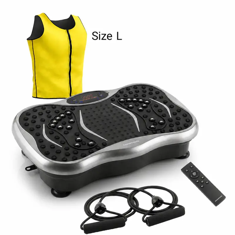 Vibration Platform Kit: Bluetooth Speaker + Resistance Bands + Remote + L Sauna Vest By Innovagoods 1