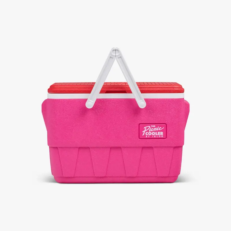 Vintage-Style 25-Quart Picnic Cooler With Retro Design 1