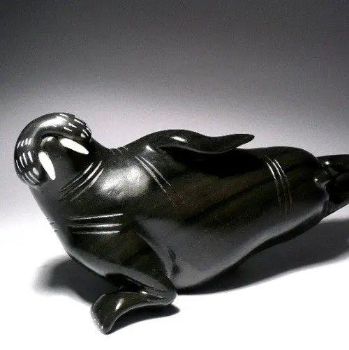 Walrus Figurine By Jimmy Iqaluq 1