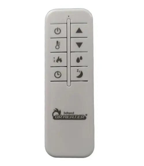 White Remote Control For Dr-991 Humidifier Model 1