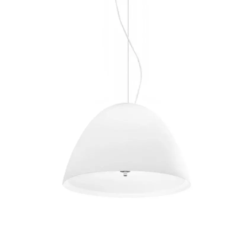 Willy Glass 50 White Pendant Light Fixture 1