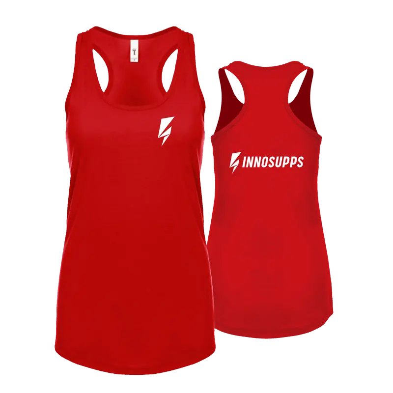 Women’S Red Racerback Athletic Tank Top 1