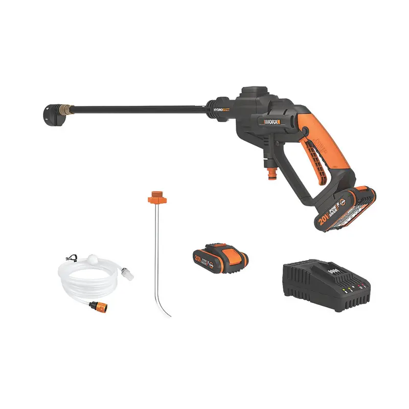 Worx Hydroshot Cordless Pressure Washer – 20V Lithium-Ion, 2×2.0Ah Batteries, Portable Jet Cleaner 1