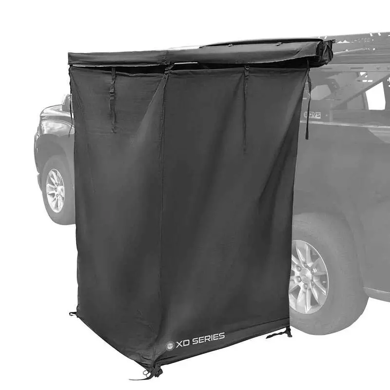 Xd Nomadic 90° Pivot Shower Awning – Quick-Deploy, Light Strip & Blackout 1