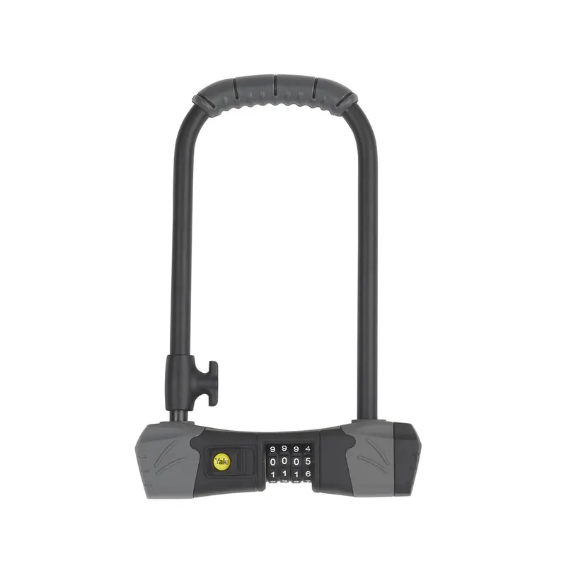 Yale Combination D-Lock – 4-Digit Resettable Bike Lock In Black With Hardened Steel Shackle (36Mm Width) 1